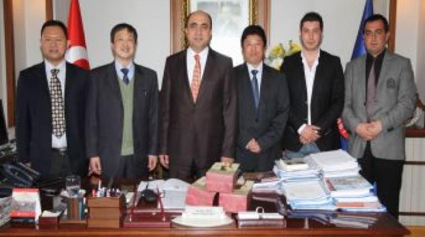 Tuz G&ouml;l&uuml;'n&uuml;n altına doğalgaz deposu yapacak şirketten Başkan Palta'ya ziyaret