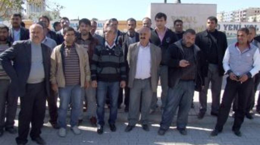 Şanlıurfa&rsquo;da taksiciler &lsquo;can g&uuml;venliğimiz yok&rsquo; diyerek eylem yaptı