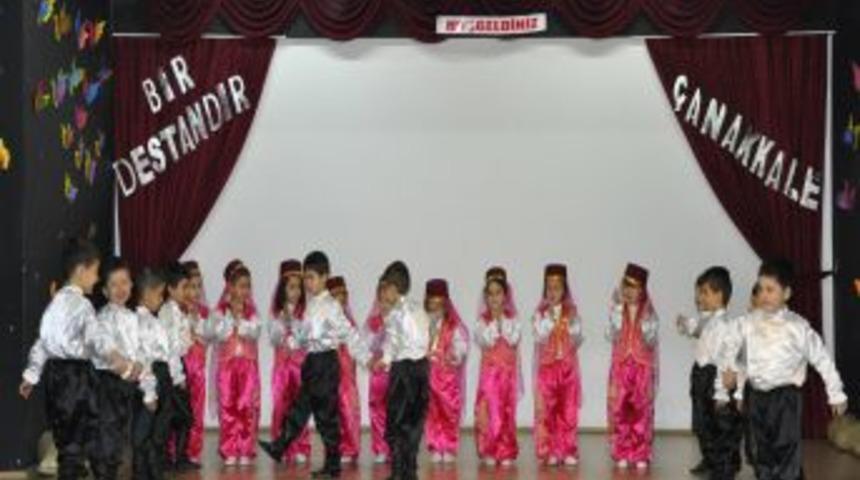 Kreş &ouml;ğrencileri, &Ccedil;anakkale Zaferi'ni anlattı