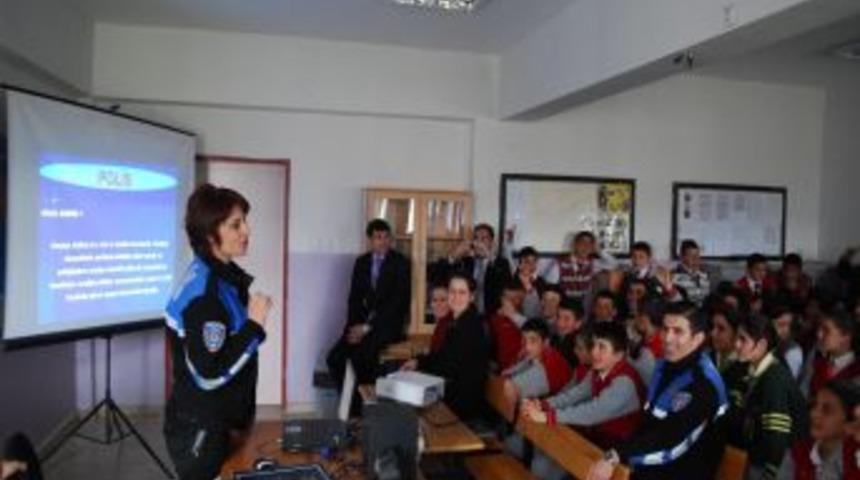 &Ouml;ğrencilere polislik mesleği tanıtıldı