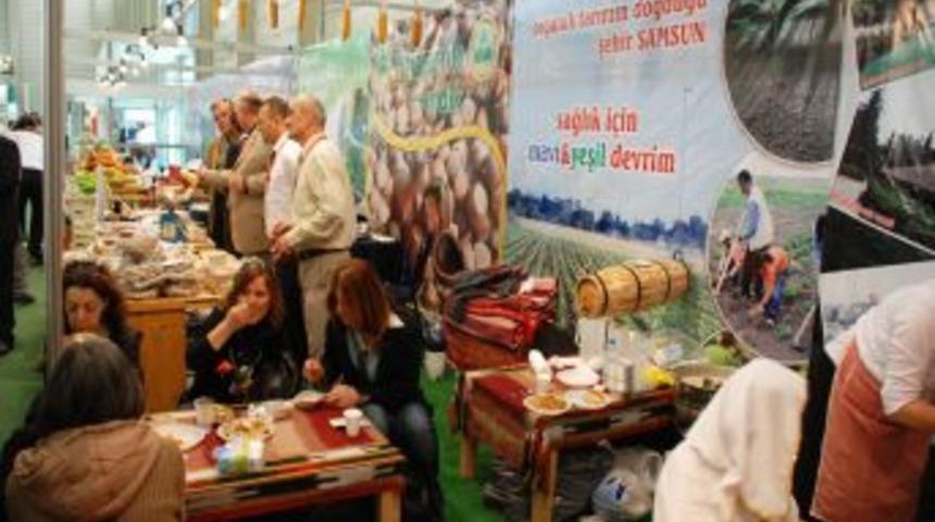 2012 İzmir Organik &Uuml;r&uuml;nler Fuarı&rsquo;nda Samsun'a b&uuml;y&uuml;k ilgi