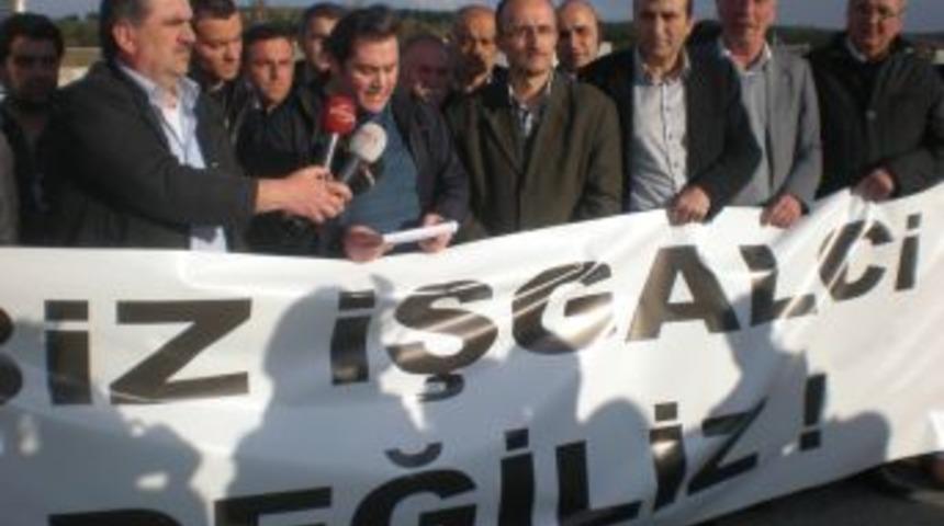 Kavacık'ta 2B protestosu