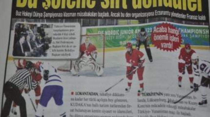 Erzurum&rsquo;da buz hokeyi ş&ouml;leni sessiz ge&ccedil;iyor