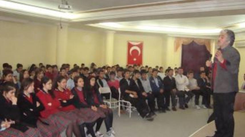 Yazar &Ouml;mer Sevin&ccedil;g&uuml;l, &Ouml;zel Fırat Lisesi'nin misafiri oldu