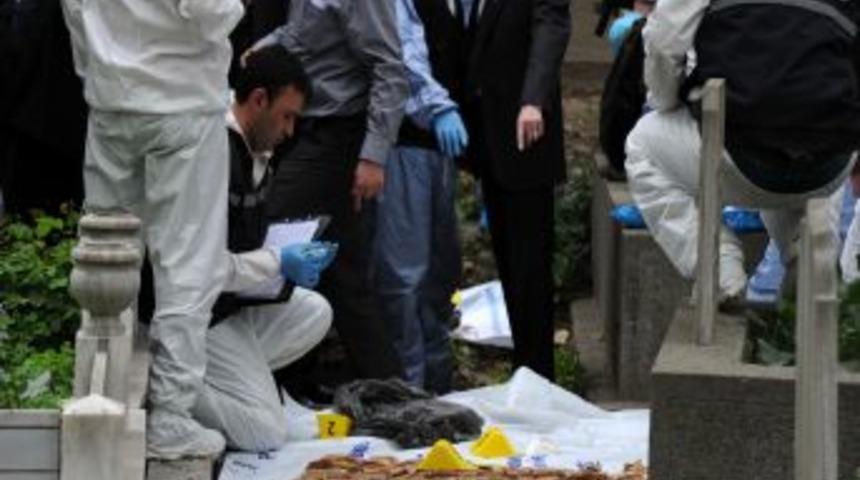 Mezarlıkta bulunan patlayıcı maddeler inceleniyor