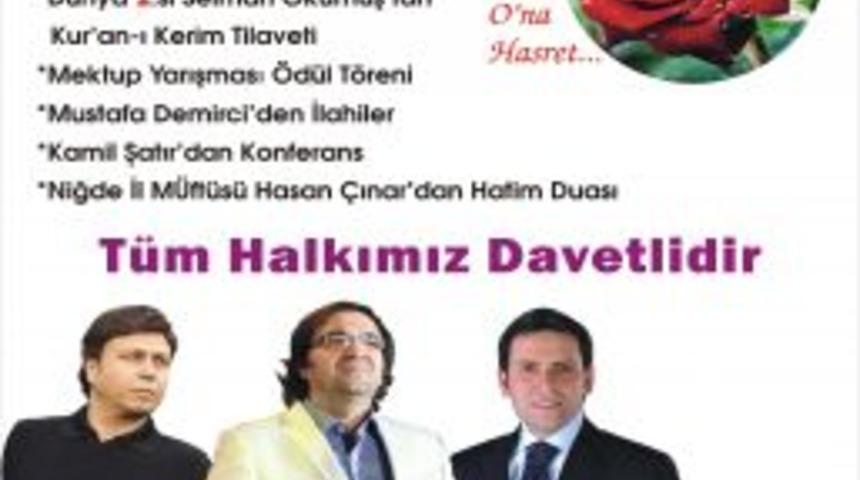 Niğdeliler, Bor Belediyesi ve GESİAD &ouml;nc&uuml;l&uuml;ğ&uuml;nde Hz. Muhammed'i anıyor