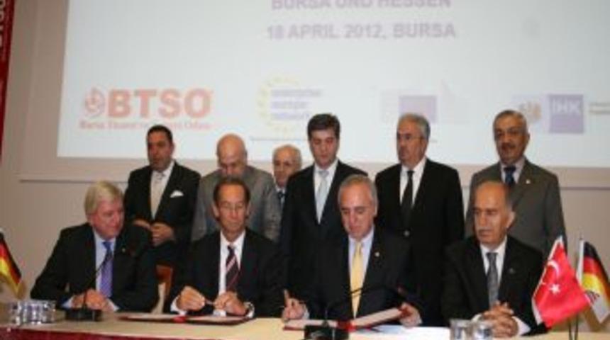 BTSO ile Hessen arasında işbirliği protokol&uuml; imzalandı