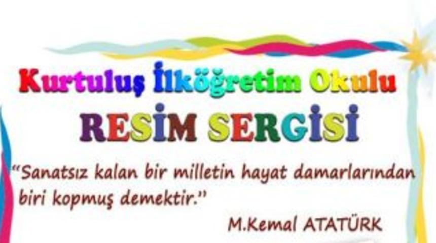 Minik &Ouml;ğrencilerden Resim Sergisi