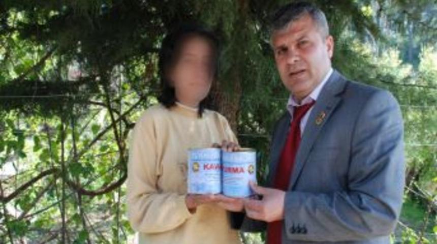 THK Manavgat'ta dul, yetim ve &ouml;ks&uuml;zlere 372 adet konserve kavurma dağıttı