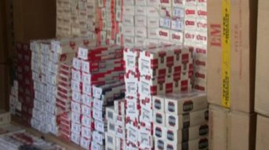 &Ccedil;ankırı'da 20 bin paket ka&ccedil;ak sigara ele ge&ccedil;irildi