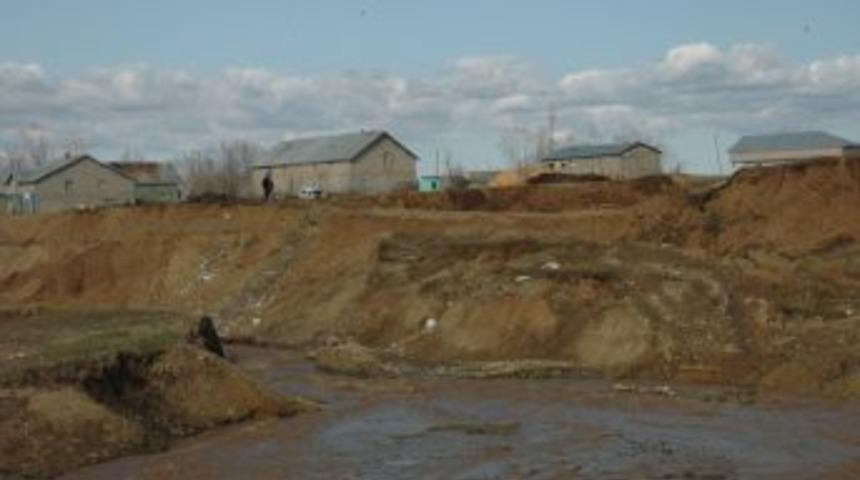 Karakuyu'da sel ve heyelan tehlikesi yaşanıyor