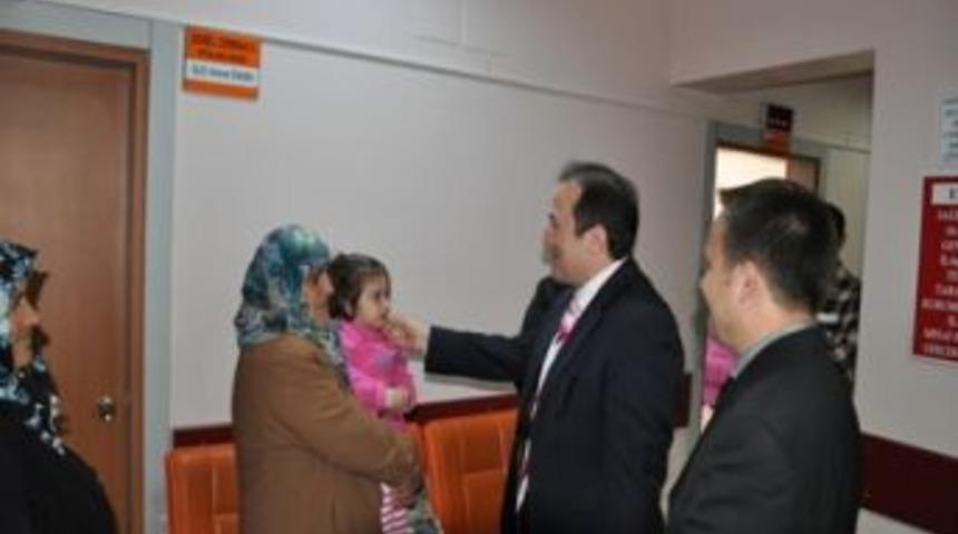 Kaymakam Pehlivan'dan doktorlara taziye ziyareti