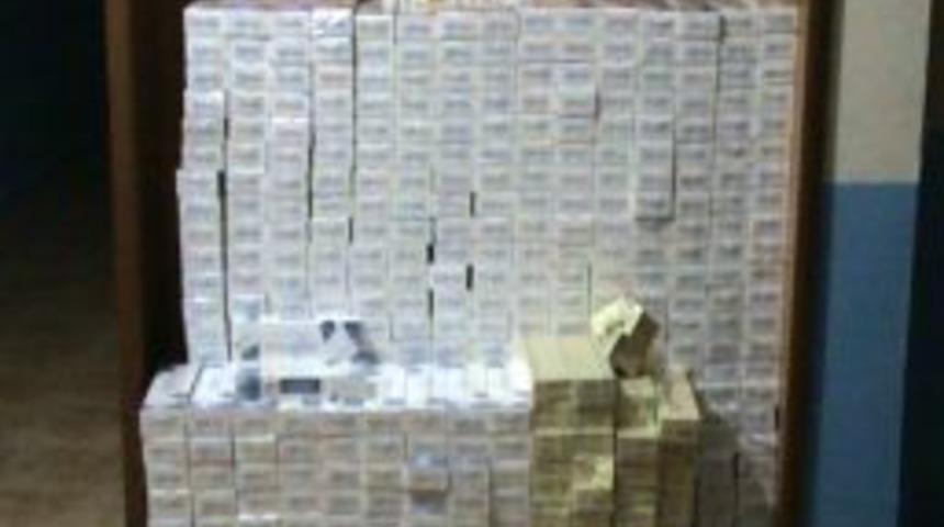 Eleşkirt'te ka&ccedil;ak sigara operasyonu