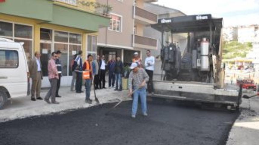 Alaplı Taşbaşı mevkii asfaltlandı