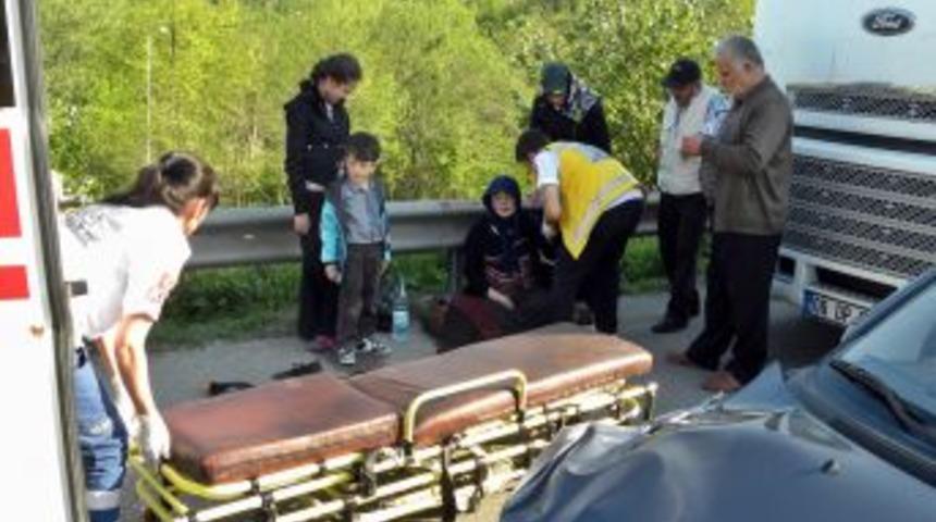 TEM'de kaza: 1 yaralı