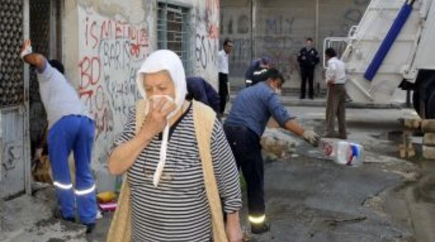 Evden 4 kamyon &ccedil;&ouml;p &ccedil;ıktı