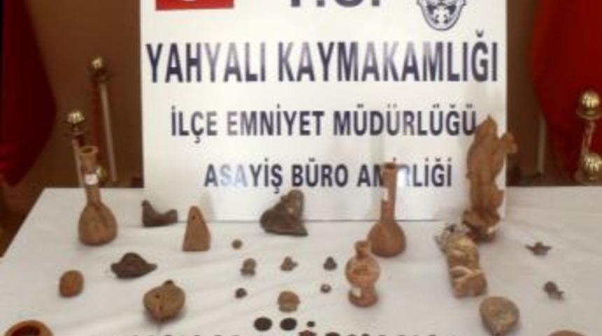 Yahyalı&rsquo;da tarihi eser operasyonu