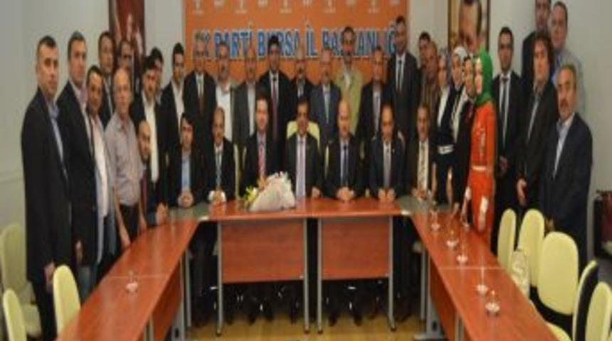 Osmangazi'den İl Başkanı Yal&ccedil;ına Hayırlı Olsun Ziyareti