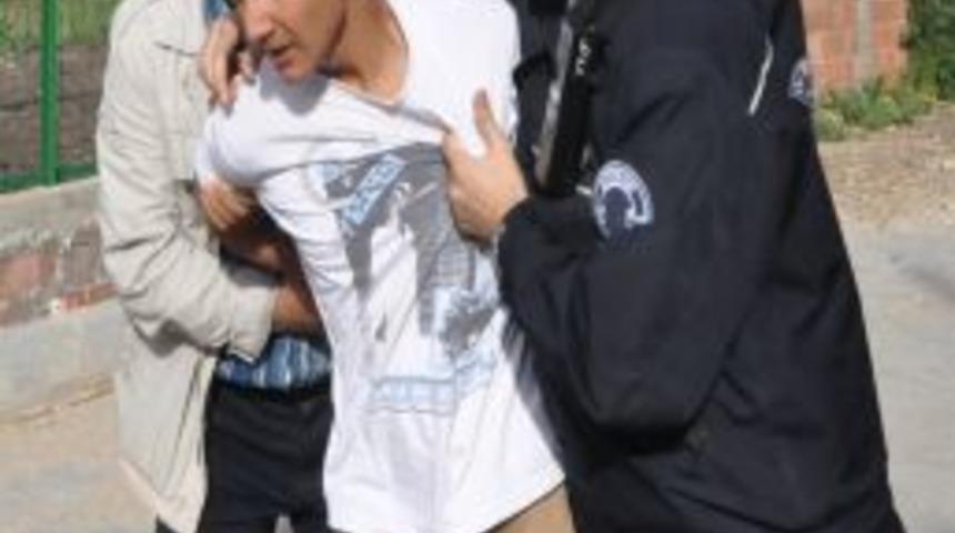 Firar eden zanlı polisi alarma geçirdi