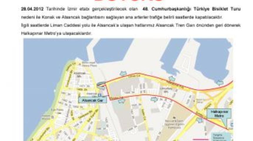 Cumhurbaşkanlığı BisikletTuru, İzmir'de yolları beş saatliğine kapatacak