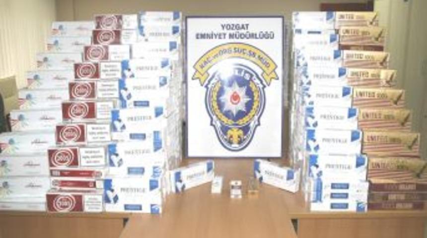 Yozgat Emniyeti 129 Bin 400 Paket Ka&ccedil;ak Sigara Yakaladı