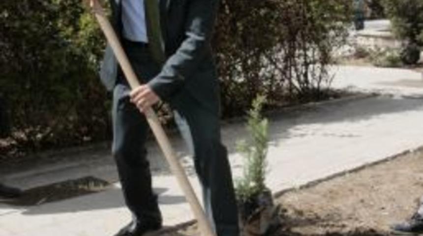 Başkan &Ccedil;akır Fidan Dikti