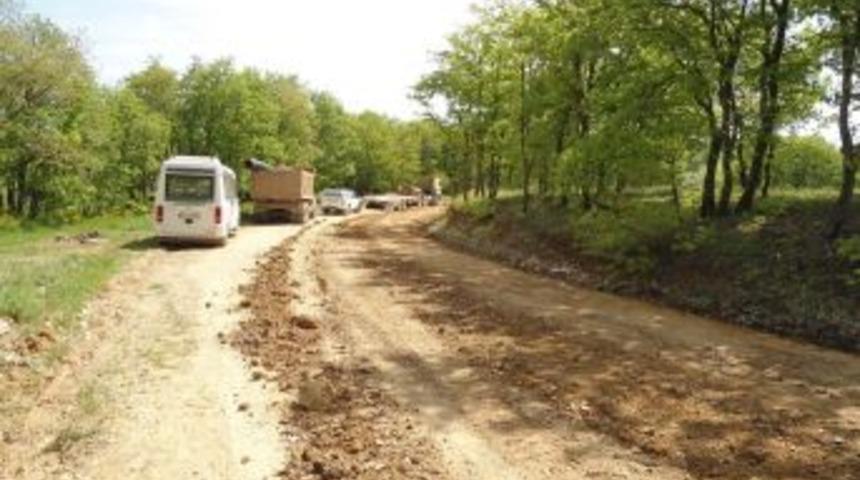 &Ccedil;an Kaymakamı K&ouml;y Yollarındaki Denetimlerini S&uuml;rd&uuml;r&uuml;yor