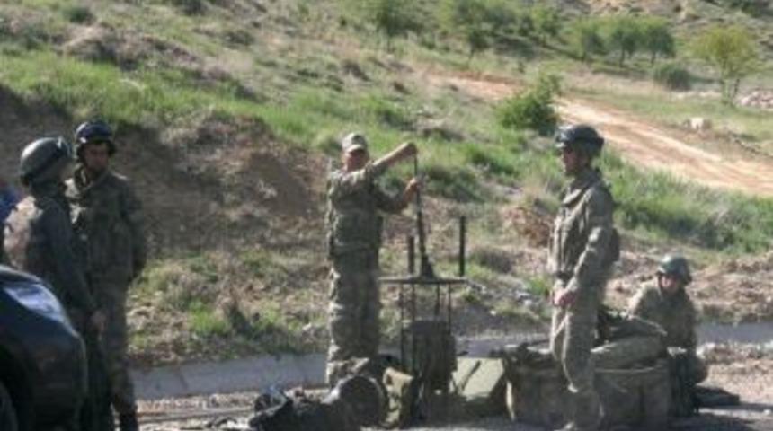 Tarlaya bırakılan antitank mayını imha edildi