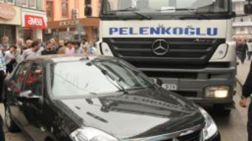 Zonguldak'ta zincirleme trafik kazası: 1 yaralı