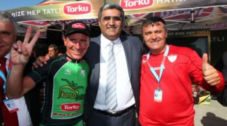 Konya Torku Şekersporlu İvalio Gabrovski bisiklet camiasını sevindirdi