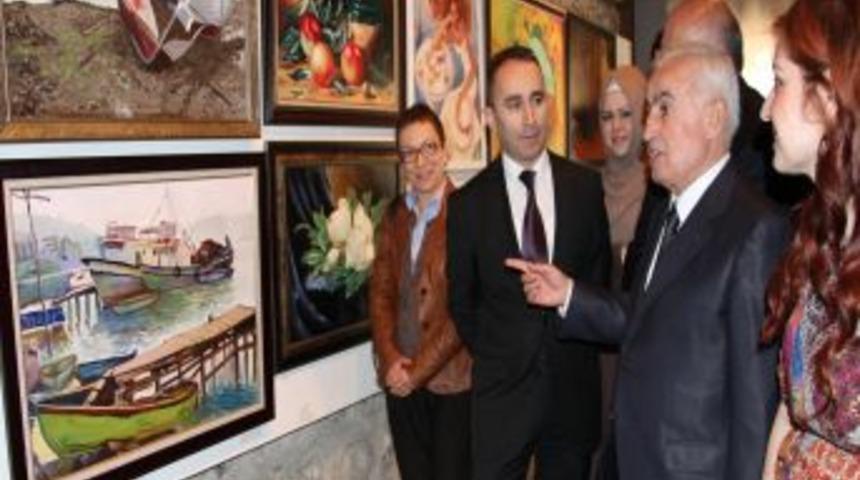 Giresun Halk Eğitim Merkezi Resim Sergisi A&ccedil;tı