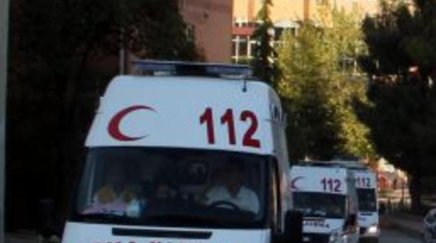 Samsun'da 112 Acil Servis Ekipleri Eylem Yaptı