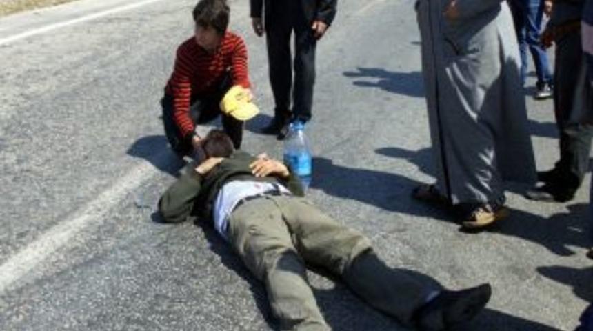 Biga'da Motosiklet Kazası: 1 Yaralı