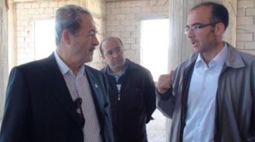 Ak Partili Soner Aksoy Devlet Hastanesi, Yurt Ve Cami İnşaatlarını İnceledi