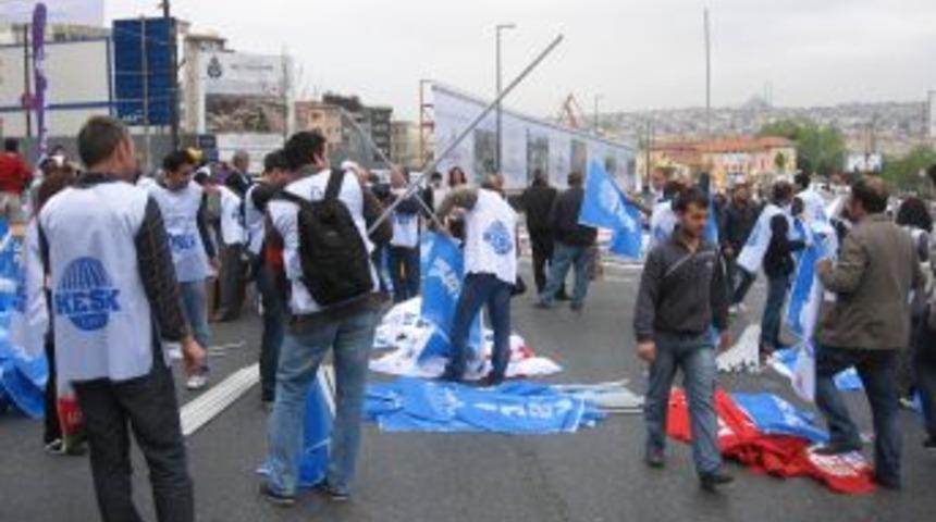 Şişhane'deki 1 Mayıs hazırlıkları