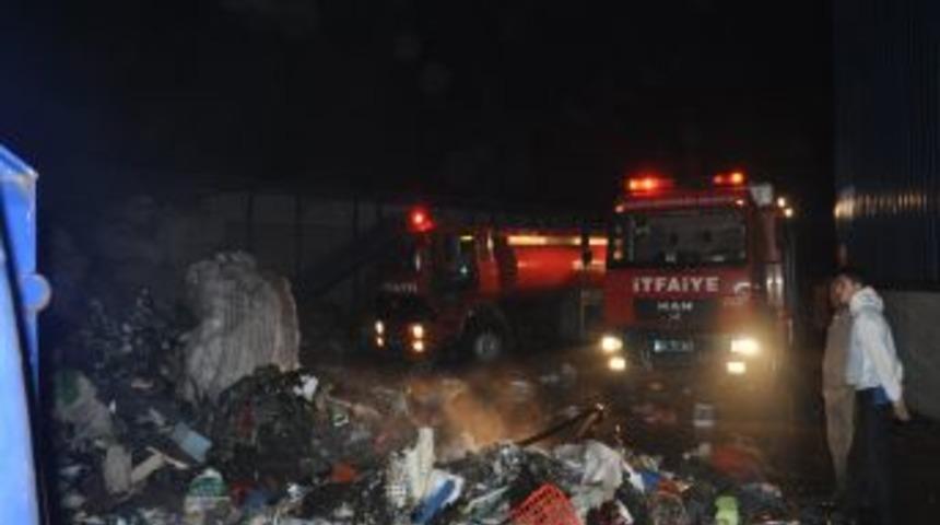 Katı atık depolama tesisinde yangın