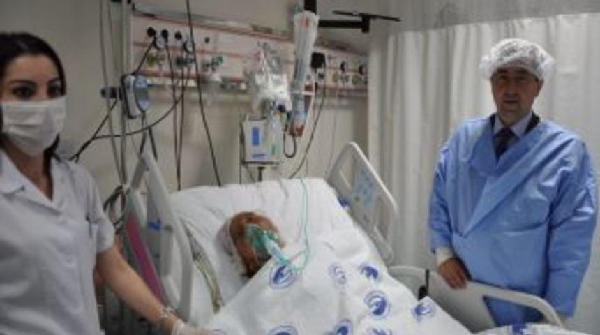 113 yaşındaki kadın hastaneye kaldırıldı