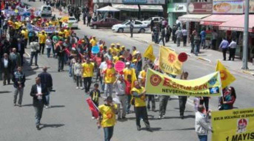 Nevşehir&rsquo;de 1 Mayıs olaysız ge&ccedil;ti