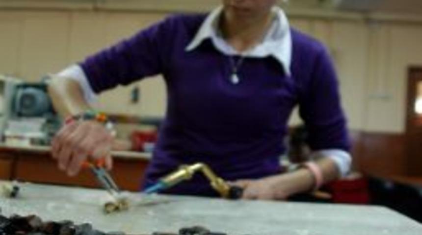 Sarıkamış'ta Opsidyen Taşı İşlemeciliği Kursları