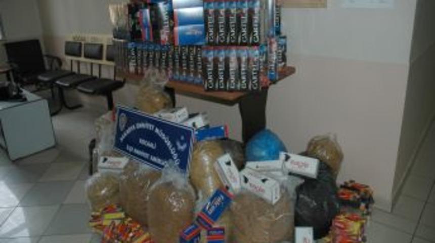 Kocaali'nde 110 kilogram ka&ccedil;ak t&uuml;t&uuml;n ele ge&ccedil;irildi