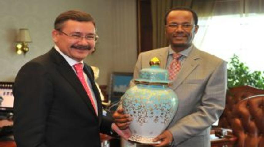 Etyopya heyetinden Başkan Gökçek’e ziyaret