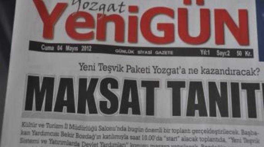 Yozgat Yenig&uuml;n gazetesi yayın hayatına başladı