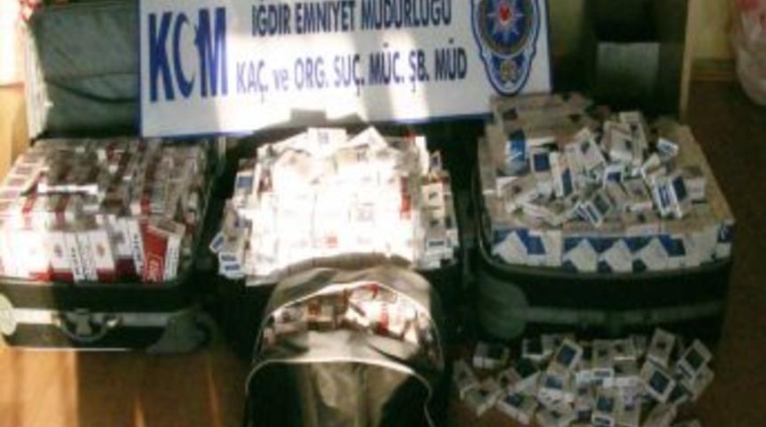 Iğdır&rsquo;da 320 bin paket ka&ccedil;ak sigara ele ge&ccedil;irildi