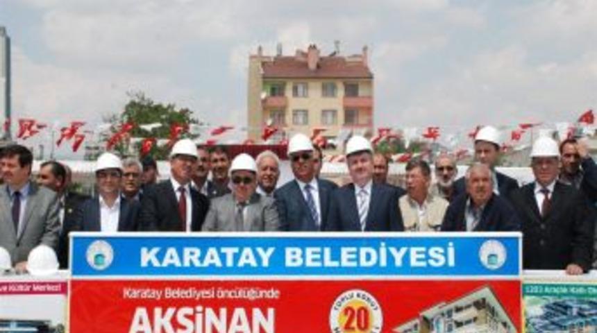 Karatay'da 20. Toplu Konut Hamlesinin Temeli Atıldı
