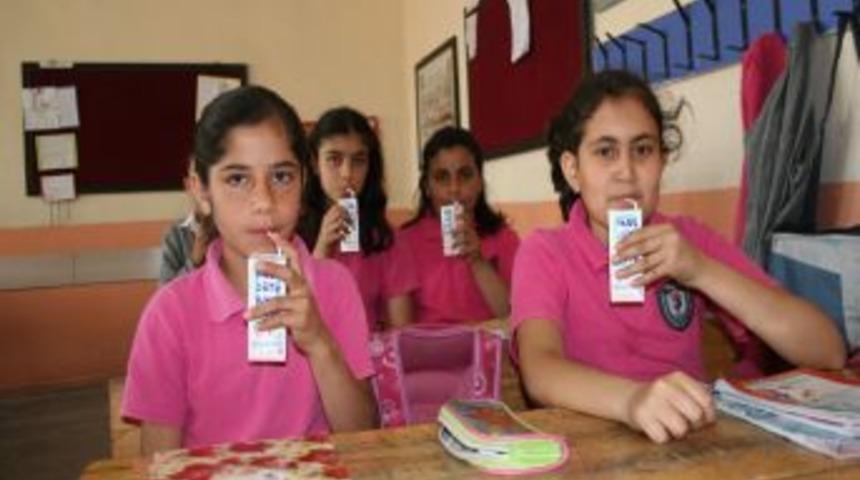 Iğdır'da 25 Bin İlk&ouml;ğretim &Ouml;ğrencisine S&uuml;t Dağıtımı Yapıldı