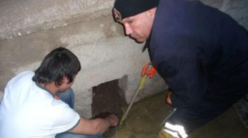 İtfaiyeden kurtarma operasyonu