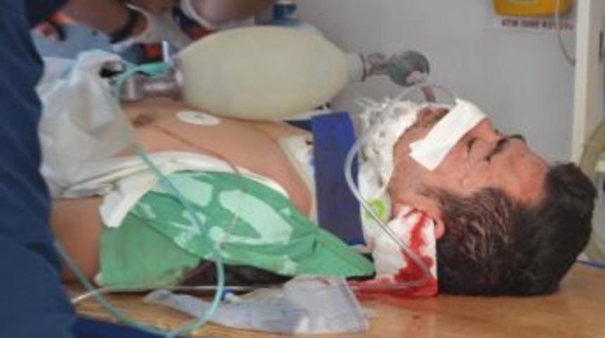 Beş Metre Y&uuml;kseklikten D&uuml;şen İş&ccedil;i Ağır Yaralandı