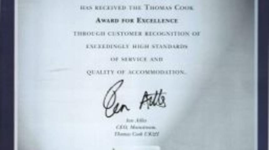 Dalyan Alla Turca'ya Mükemmeliyet Ödülü