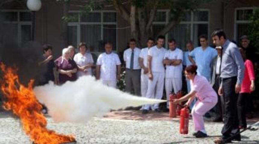 Huzurevinde Yangın Tatbikatı