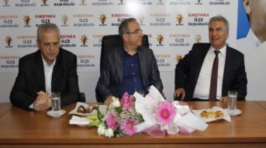 Karşıyaka Belediye Başkanı Durak'tan Ak Parti İl&ccedil;e Başkanını Ziyaret
